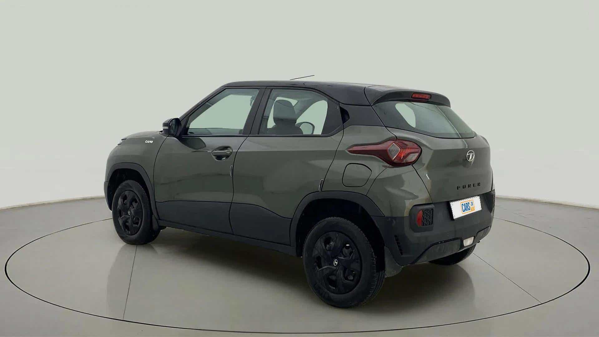 Rear three-quarter view of a Tata Punch