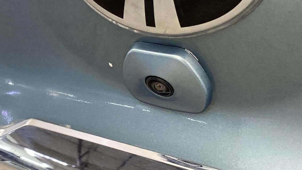 Rear view camera close-up of a Tata Punch