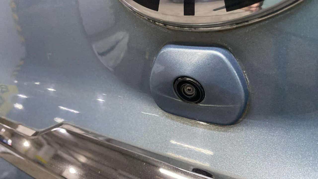 Reverse camera close-up of a Tata Punch