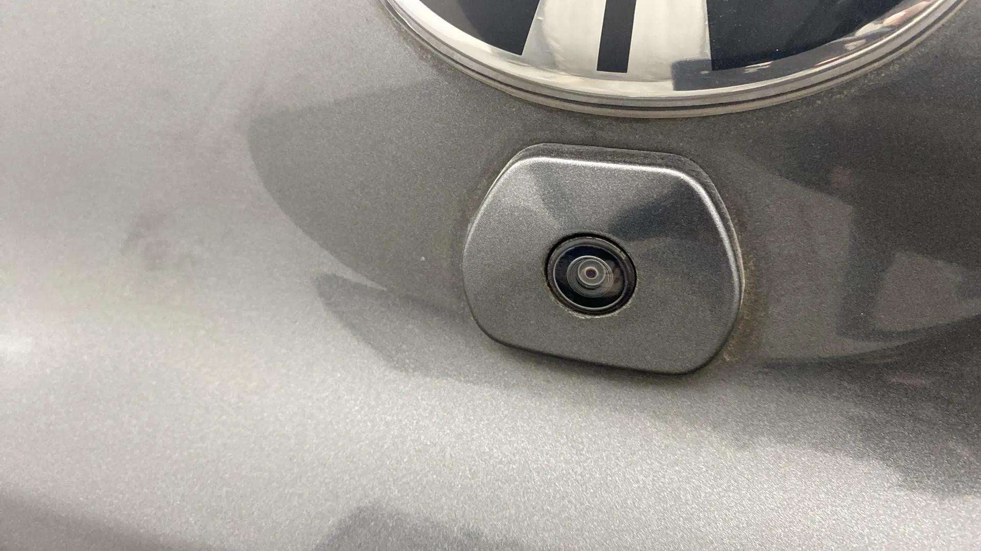 Close-up of a rear camera on a Tata Punch