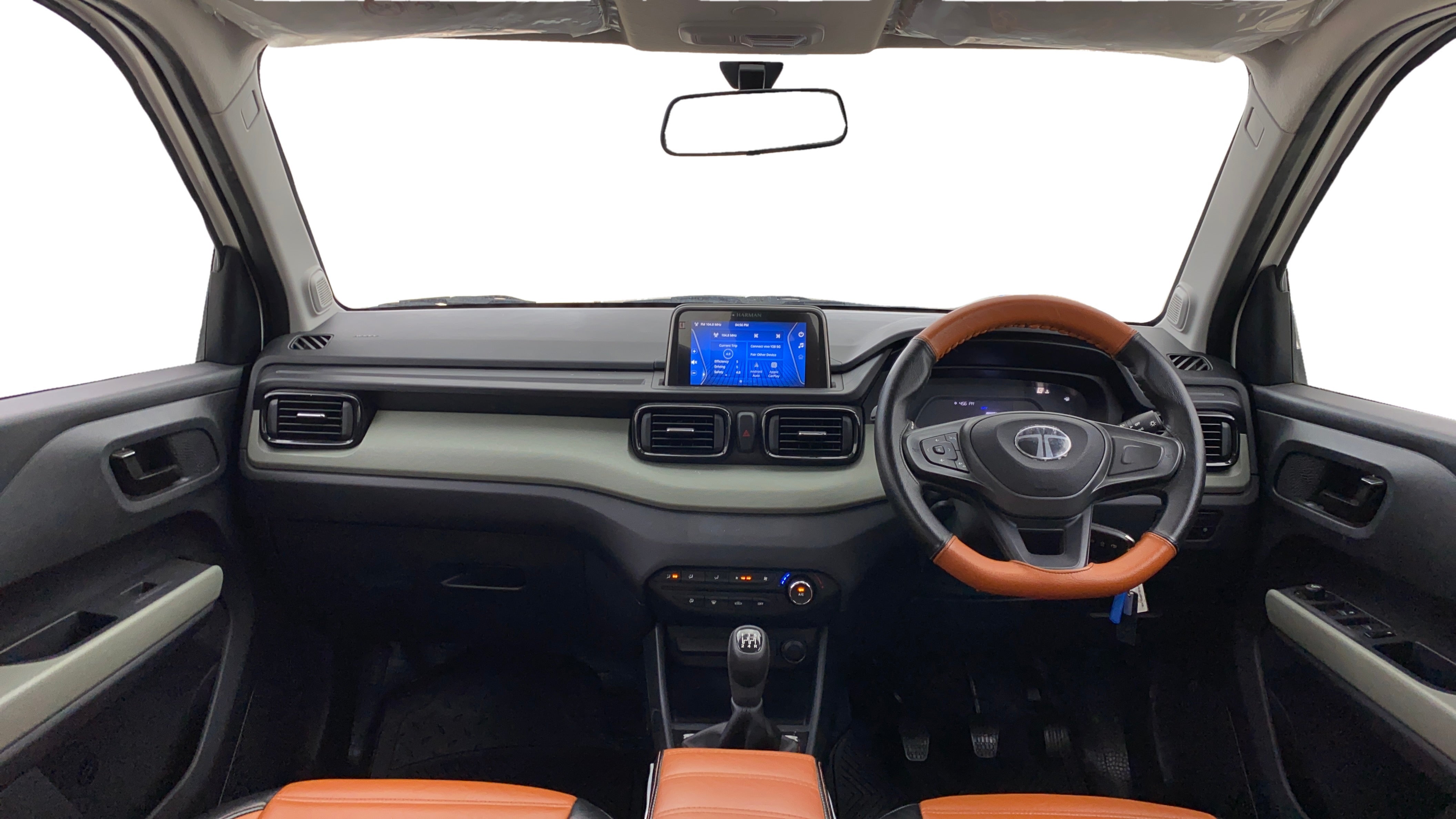Interior dashboard view of a Tata Punch