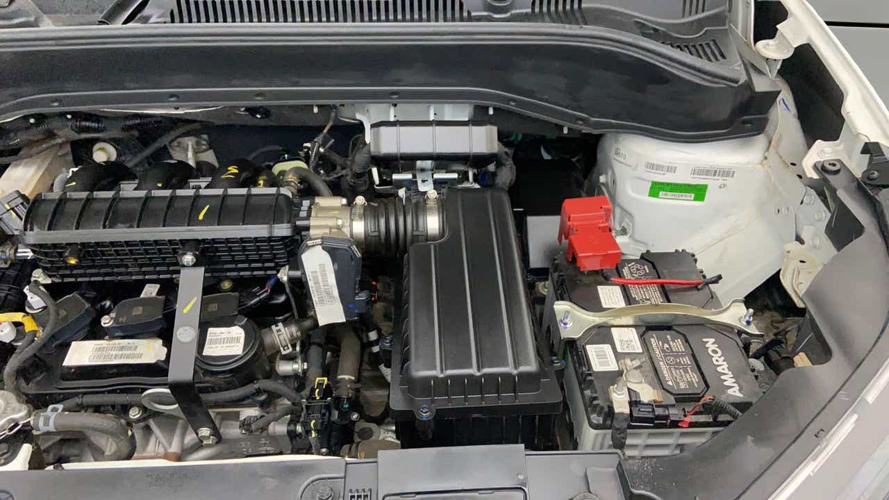 Engine bay view of a Tata Punch