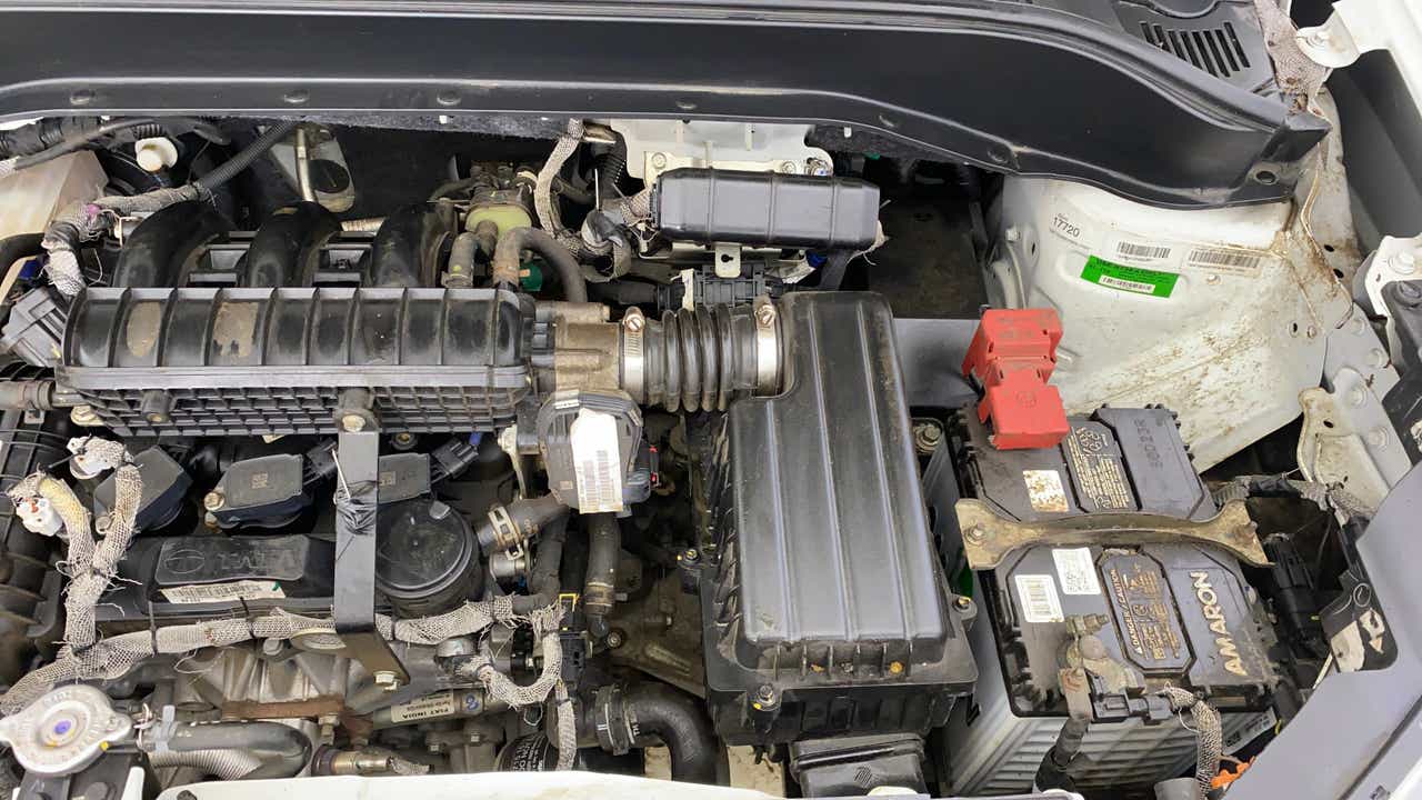 Engine bay of a Tata Punch