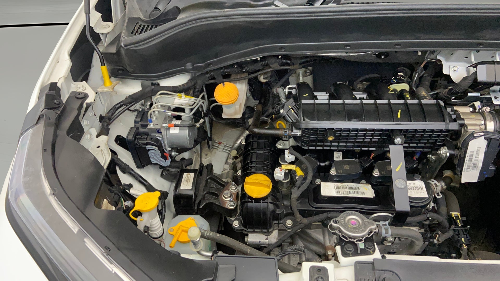 Engine bay view of a Tata Punch
