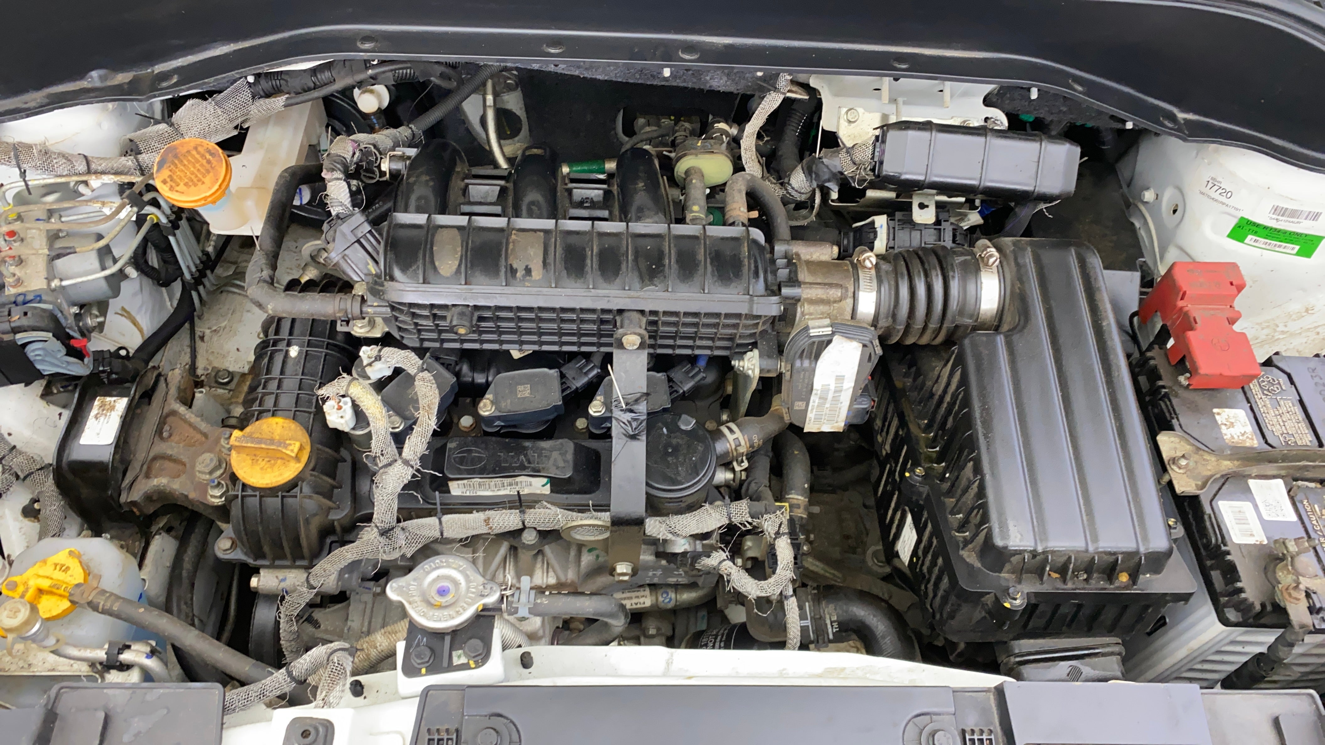 Engine bay view of a Tata Punch