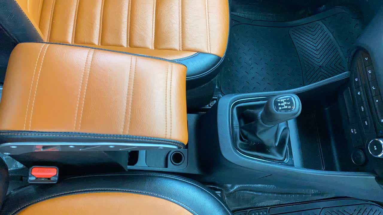 Center console and manual gear lever view of a Tata Punch