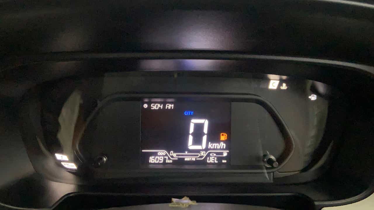 Instrument cluster of a Tata Punch