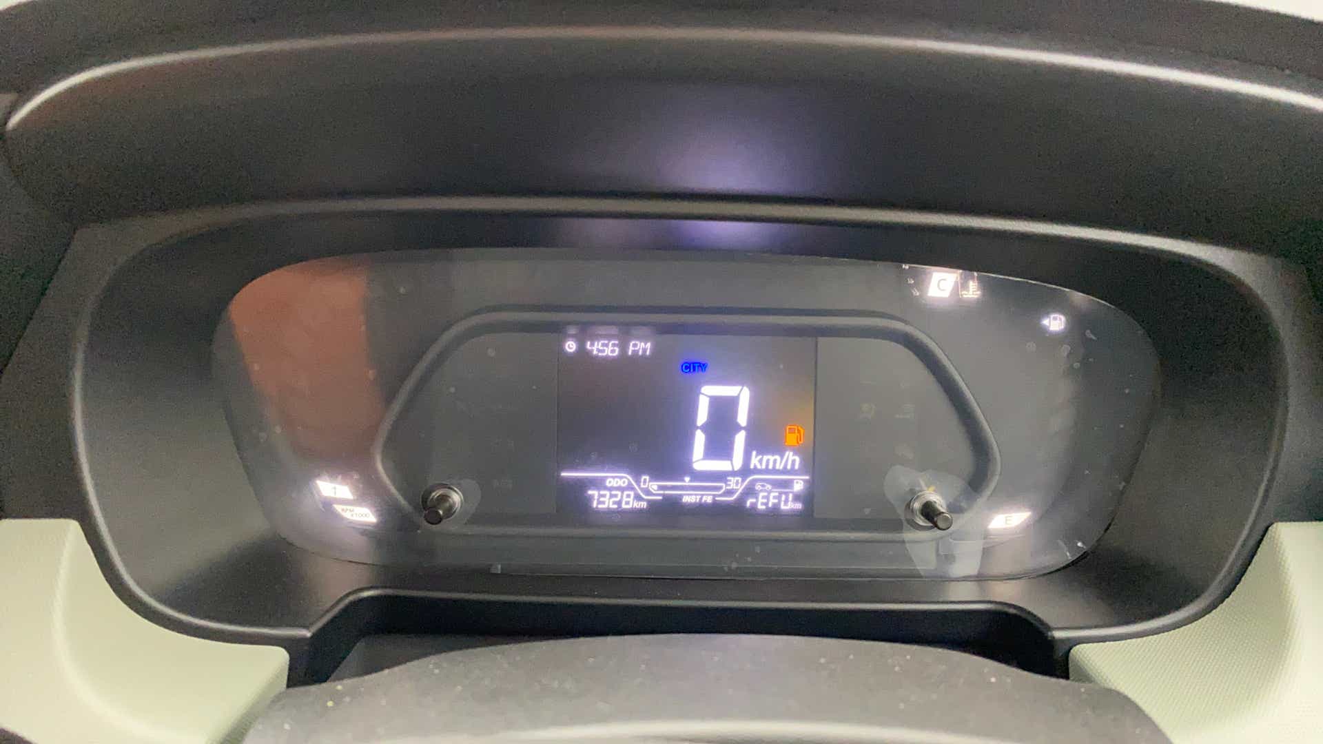 Instrument cluster of a Tata Punch