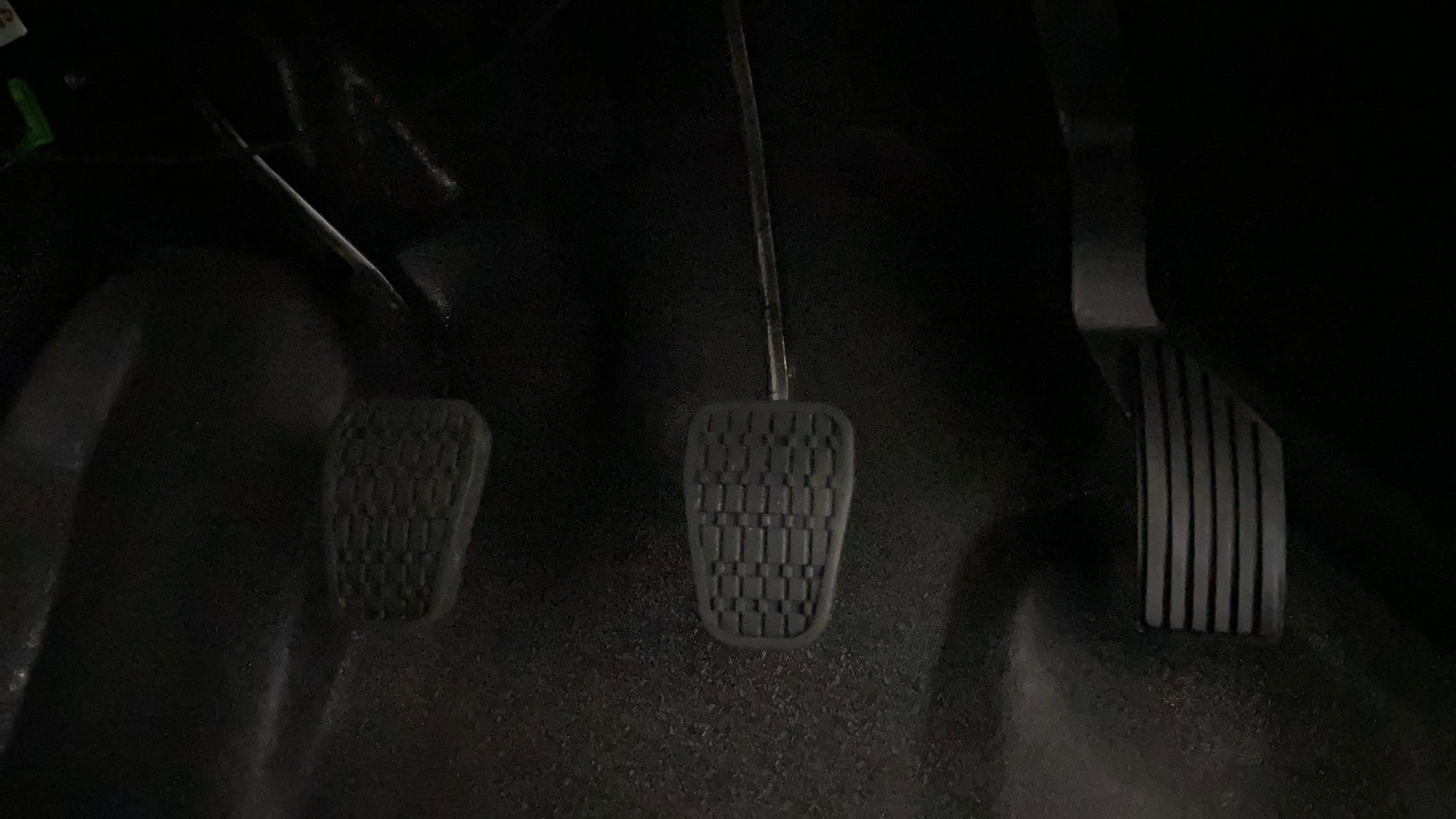 Foot pedals of a Tata Punch