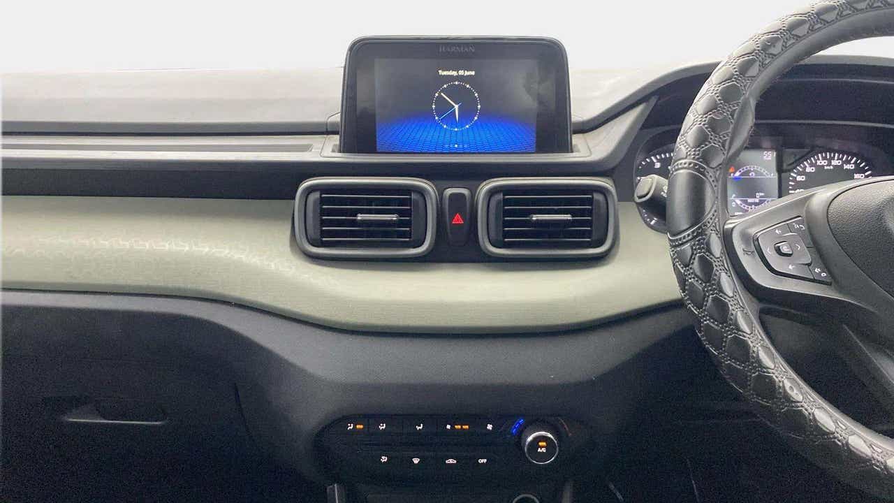 Dashboard and infotainment system of a Tata Punch