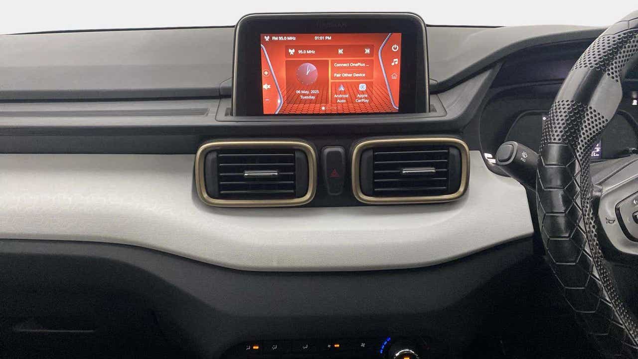 Dashboard and infotainment display of a Tata Punch