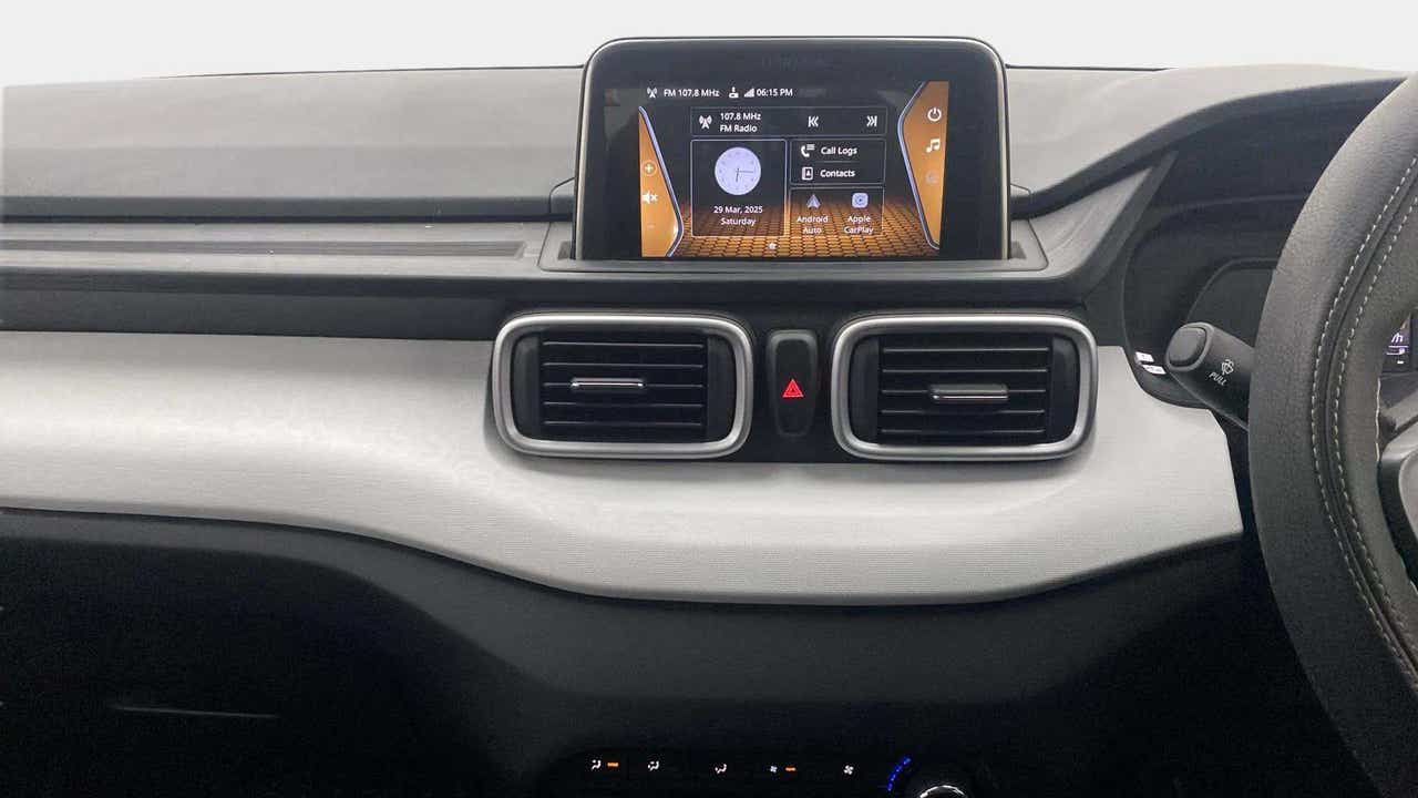 Dashboard and infotainment display of a Tata Punch