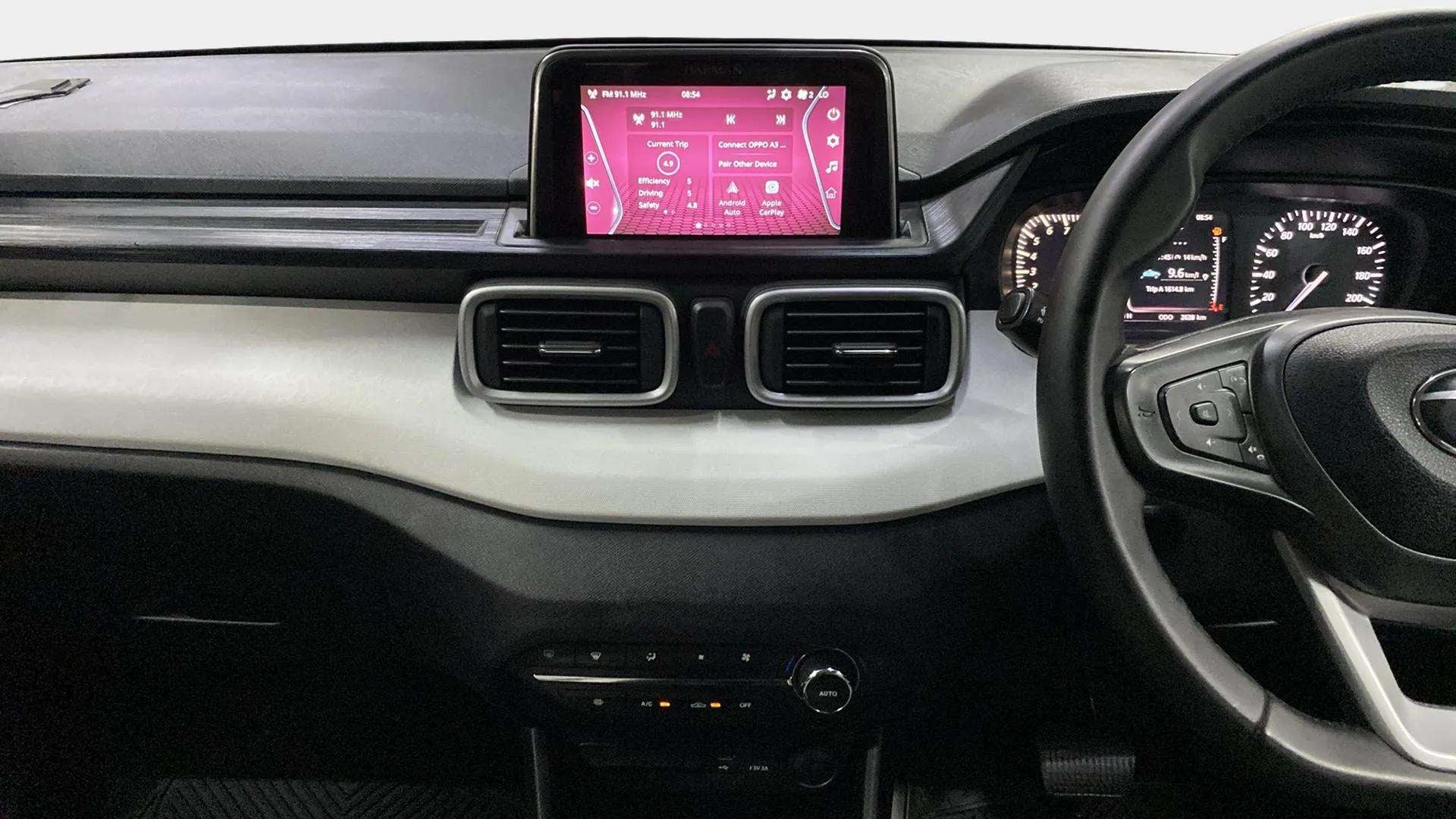 Dashboard view of a Tata Punch