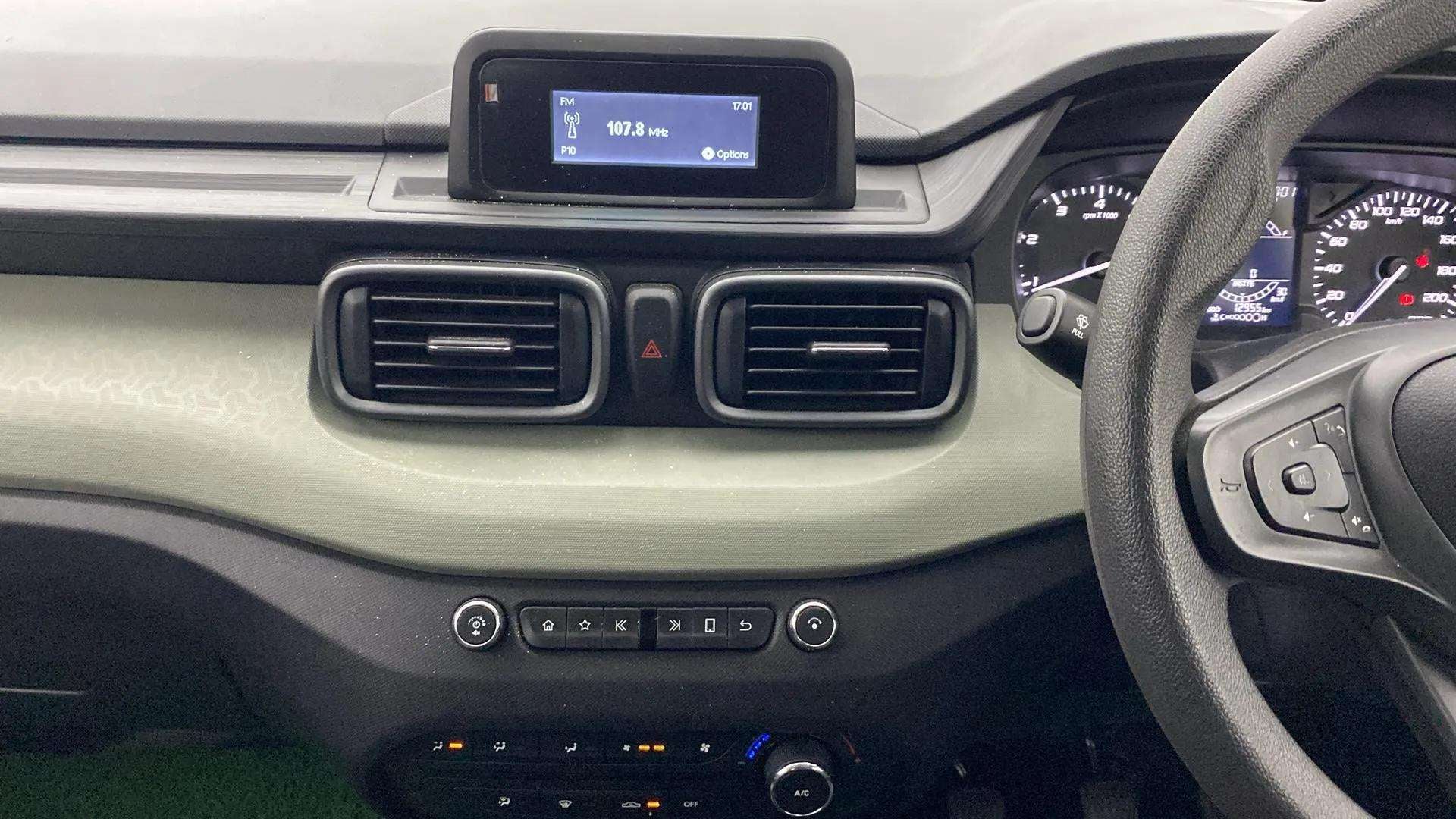 Dashboard and infotainment display of a Tata Punch