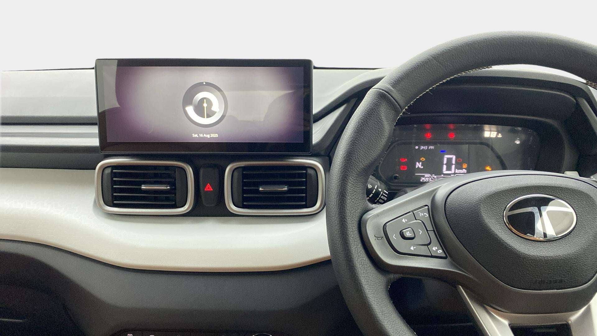 Dashboard view of a Tata Punch