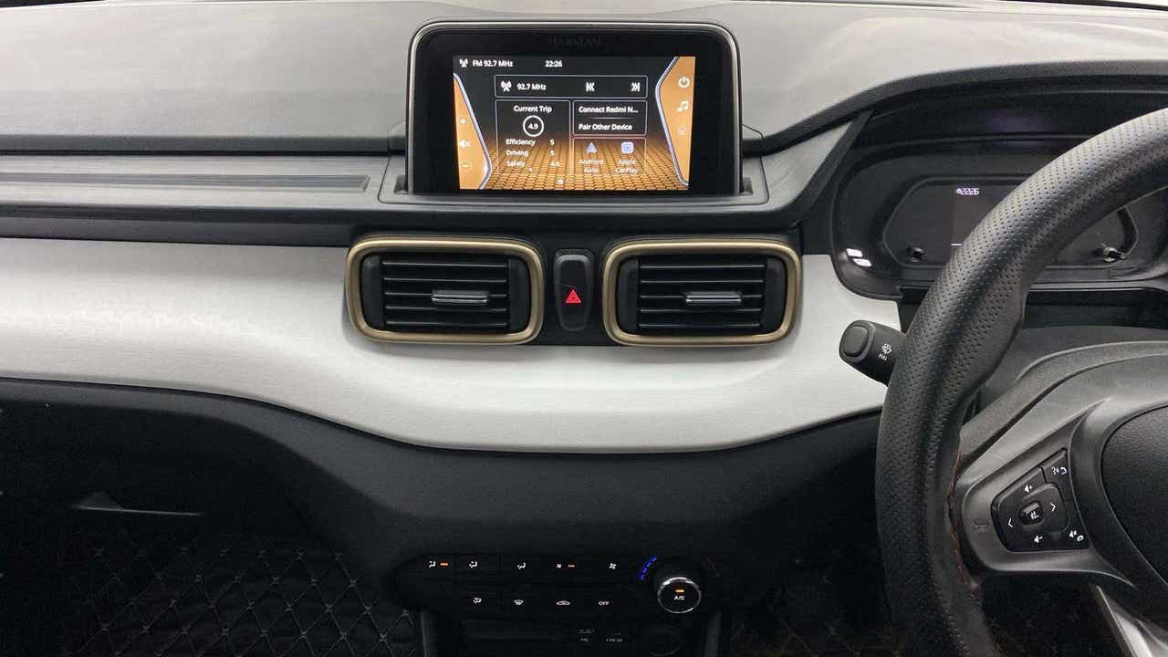 Interior dashboard of a Tata Punch
