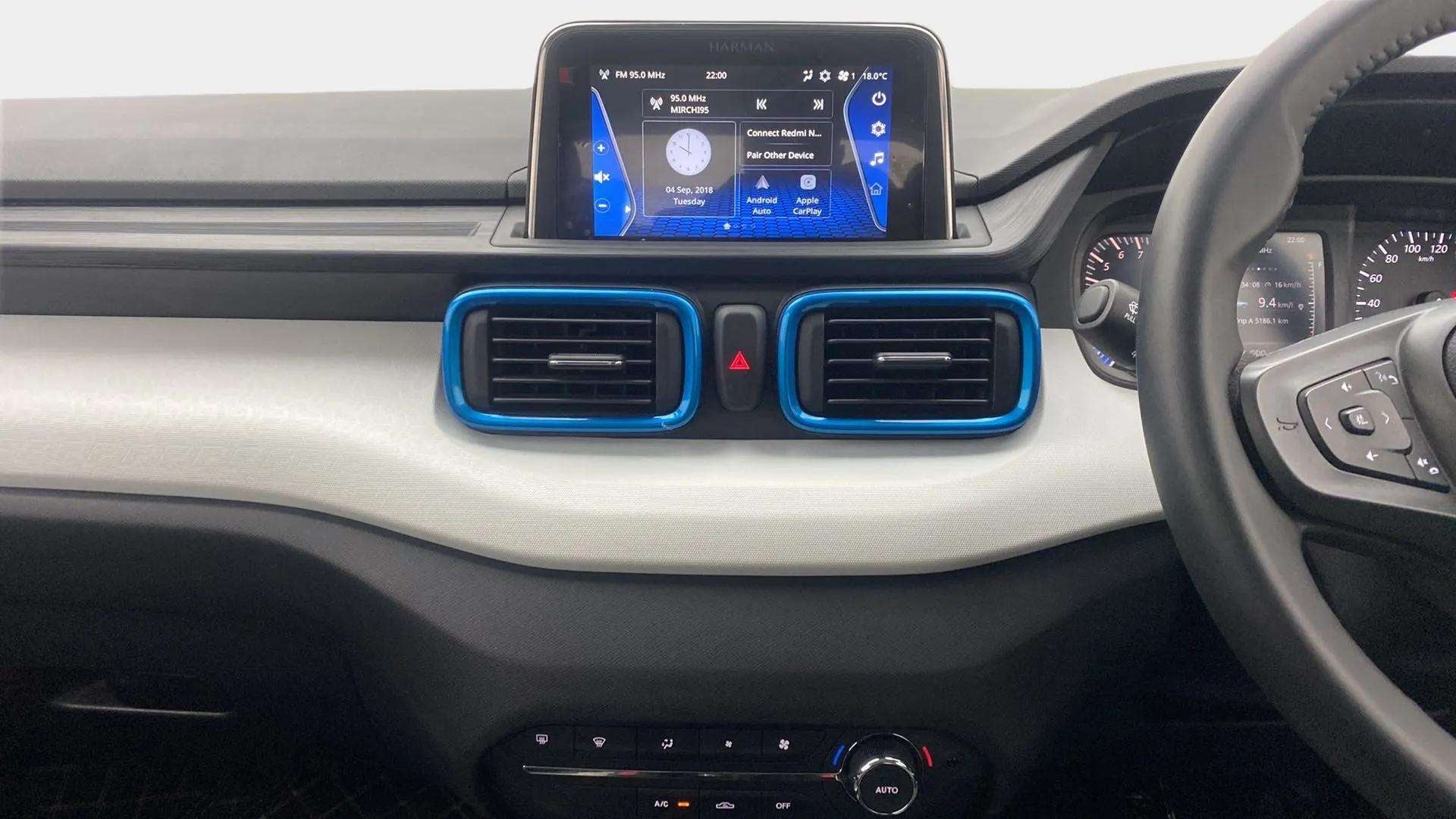 Dashboard view of a Tata Punch