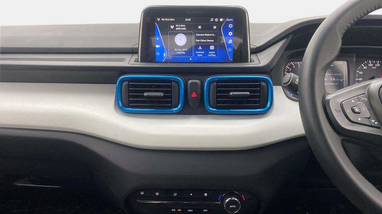 Dashboard view of a Tata Punch