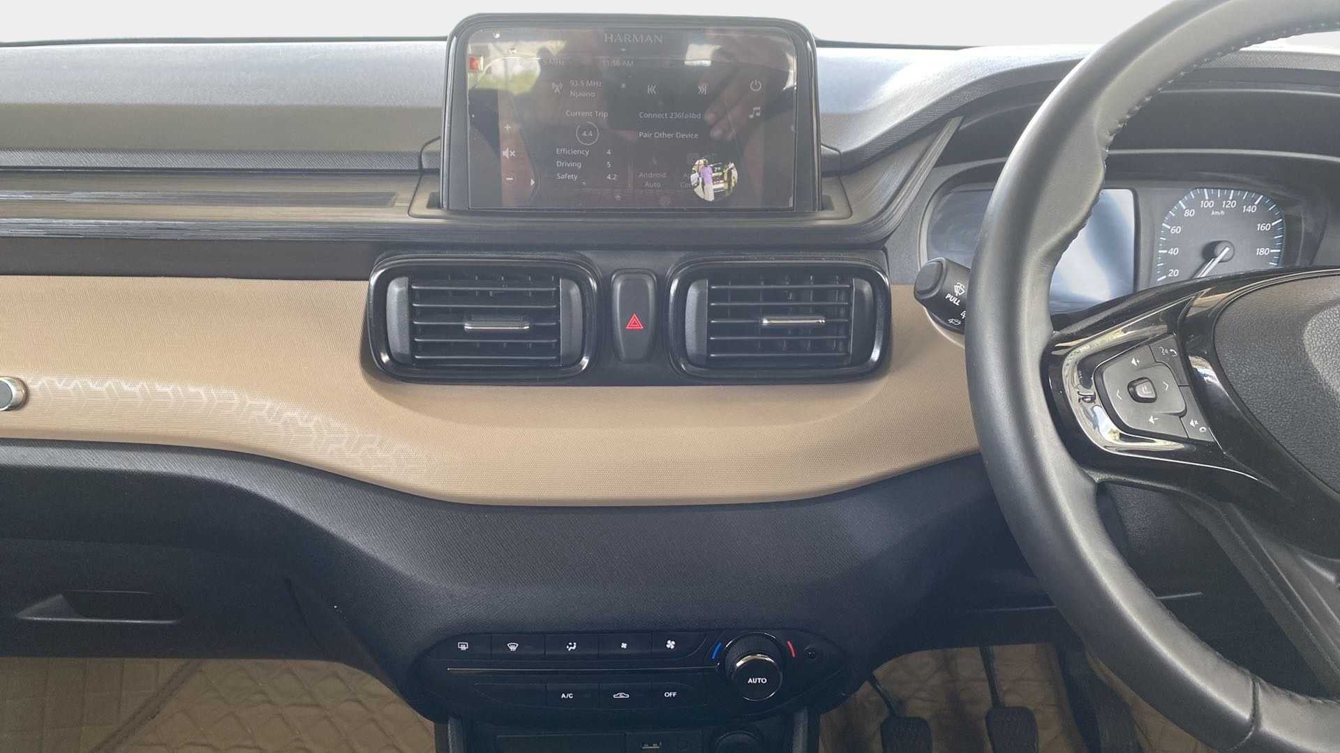 Dashboard view of a Tata Punch