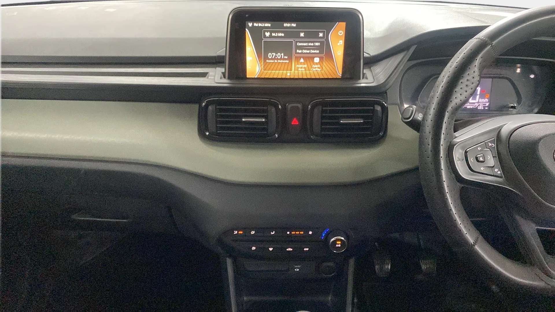 Dashboard view of a Tata Punch