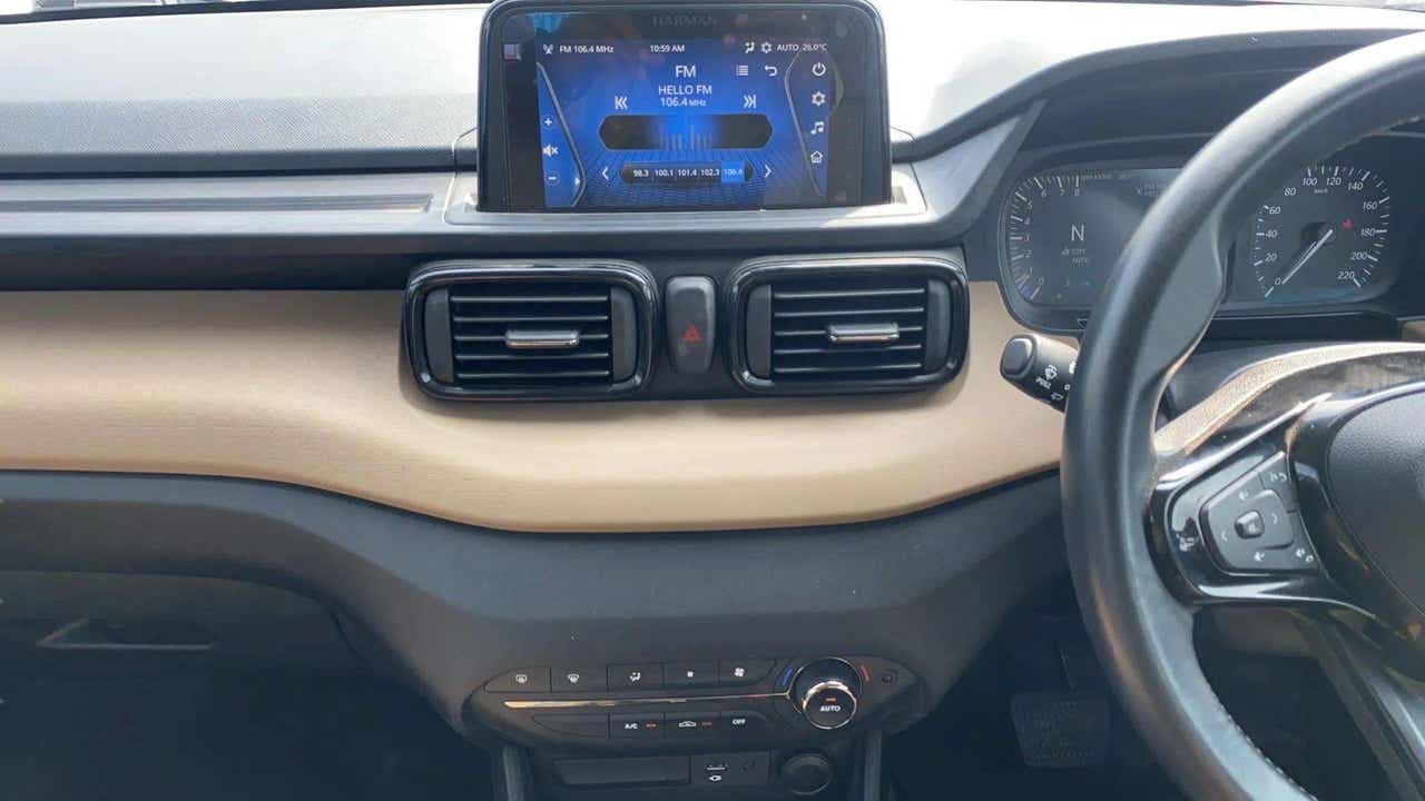 Interior dashboard of a Tata Punch