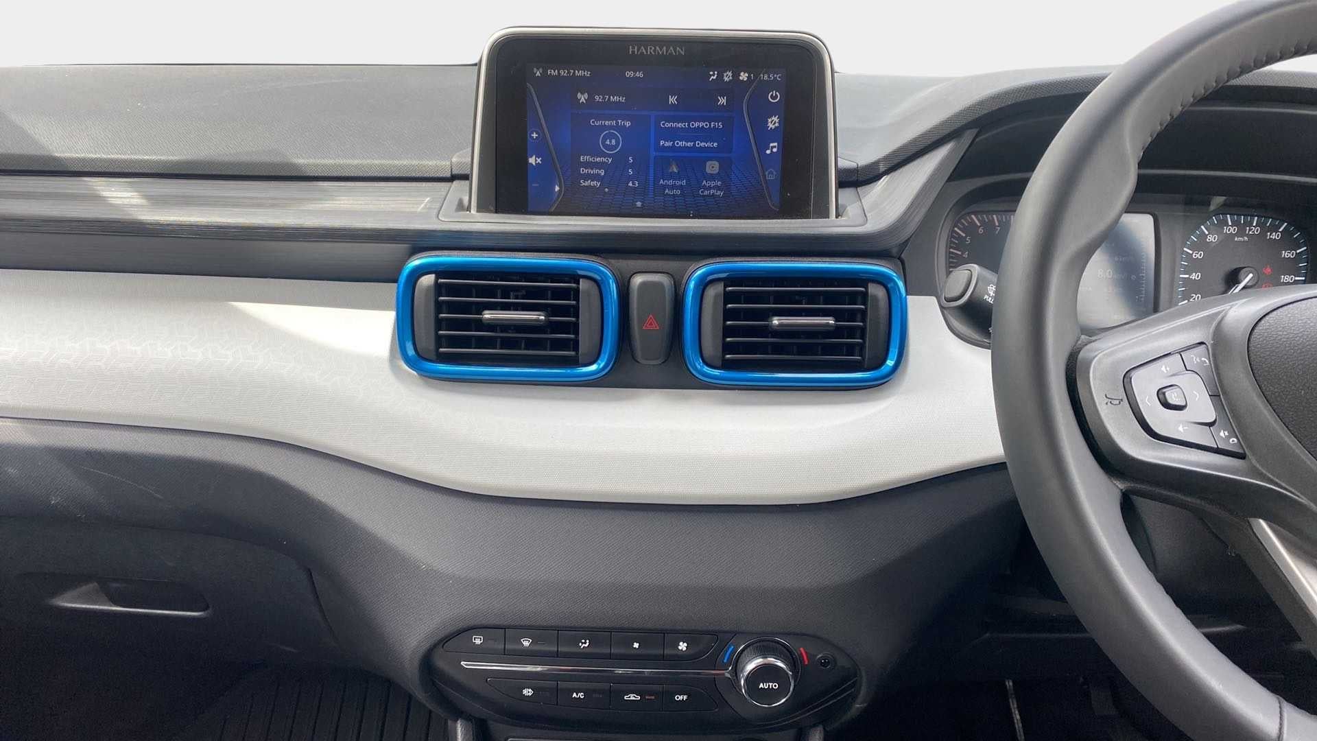 Dashboard view of a Tata Punch
