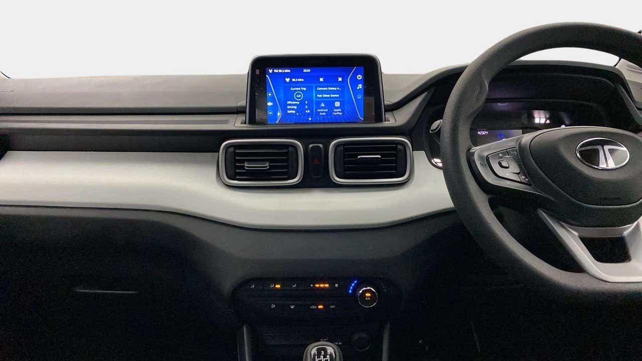 Dashboard view of a Tata Punch