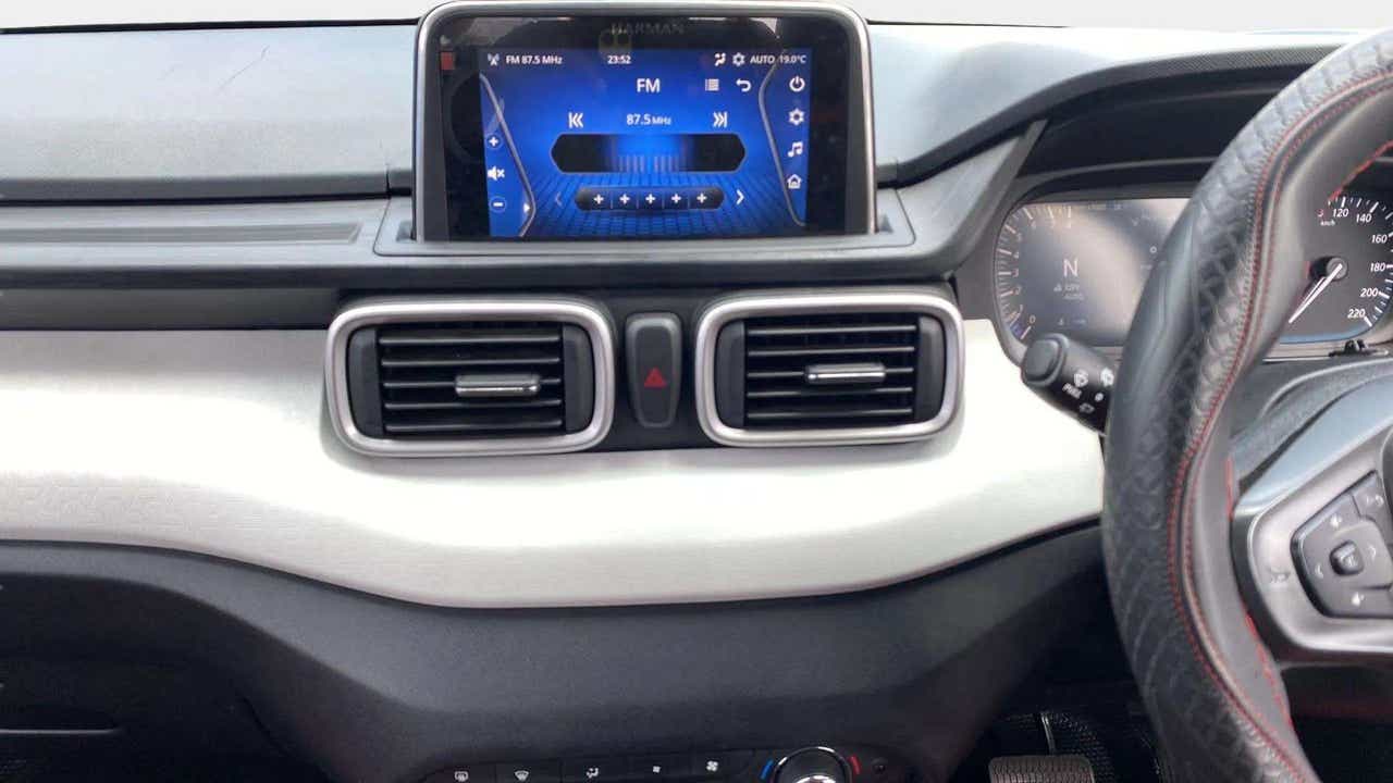Dashboard and infotainment system of a Tata Punch