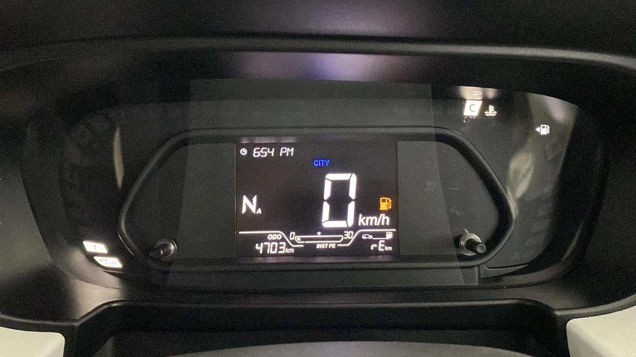 Instrument cluster of a Tata Punch