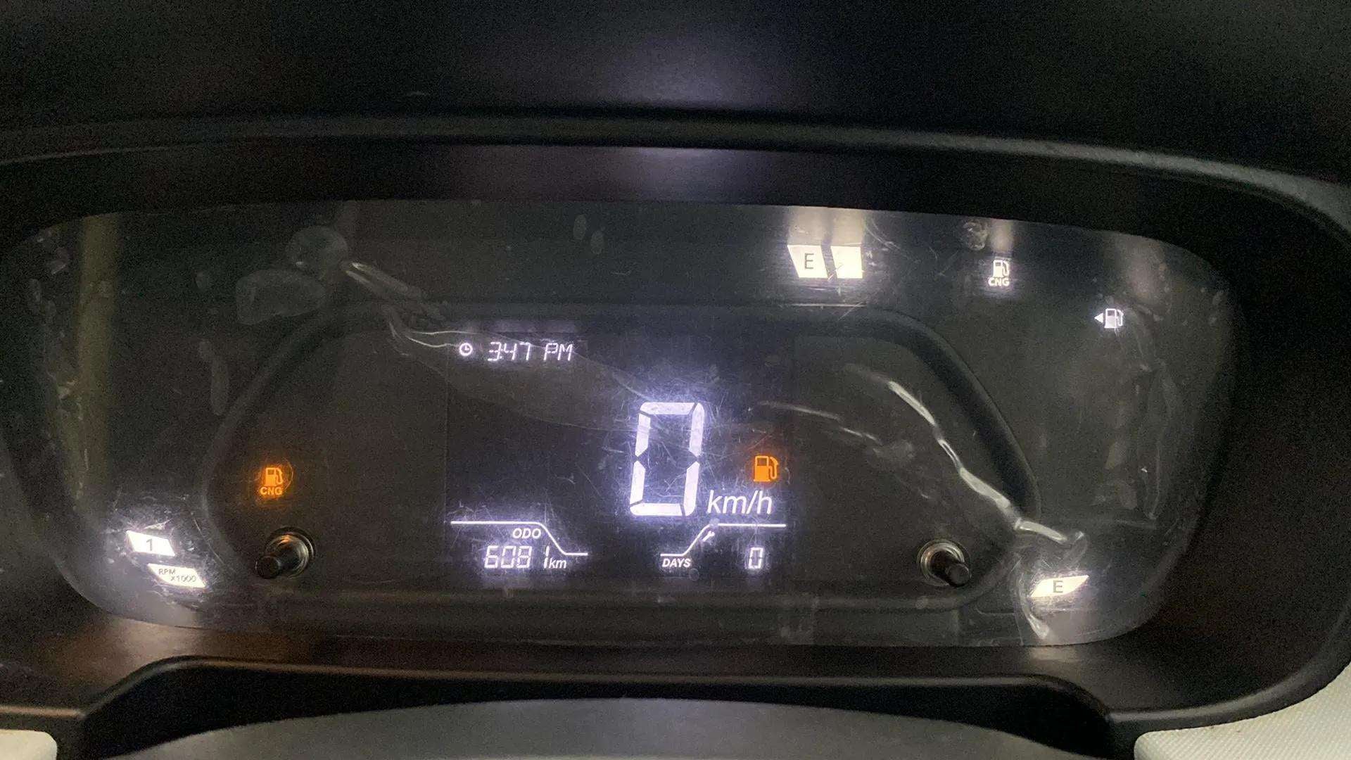 Instrument cluster of a Tata Punch