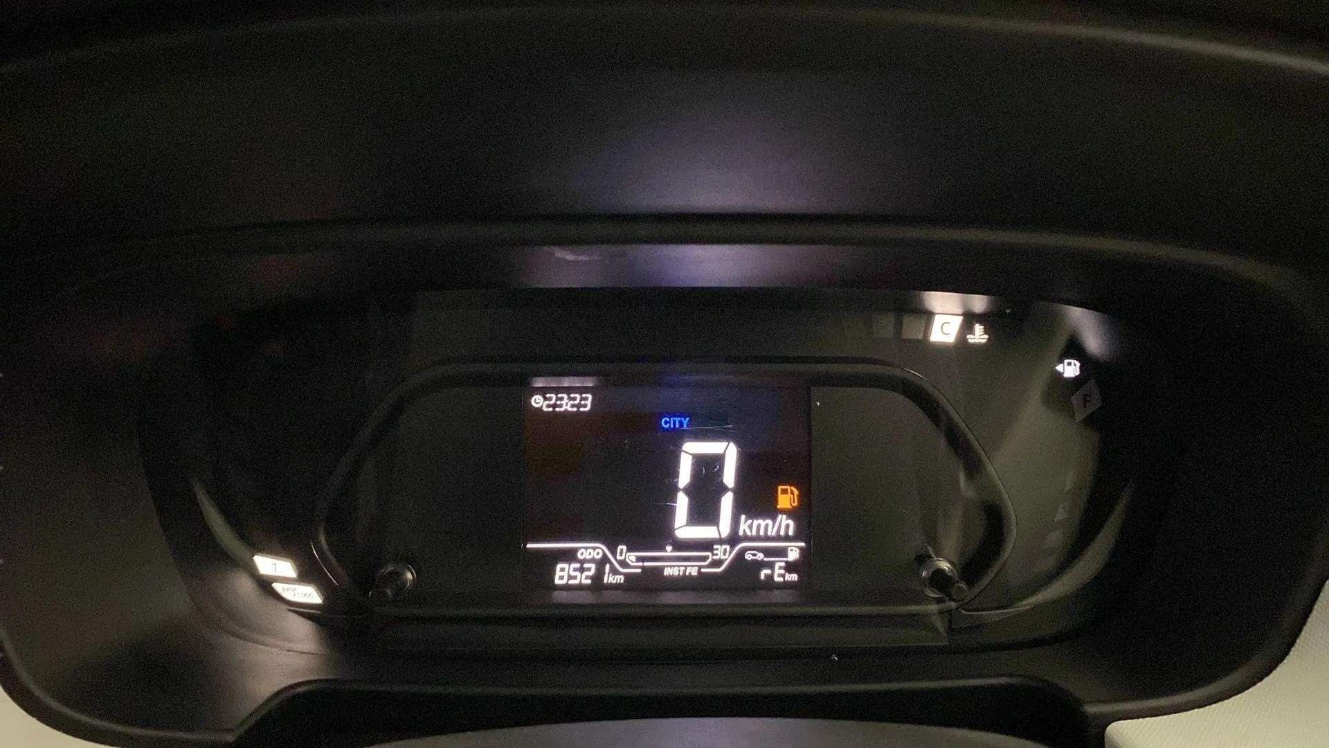 Instrument cluster of a Tata Punch