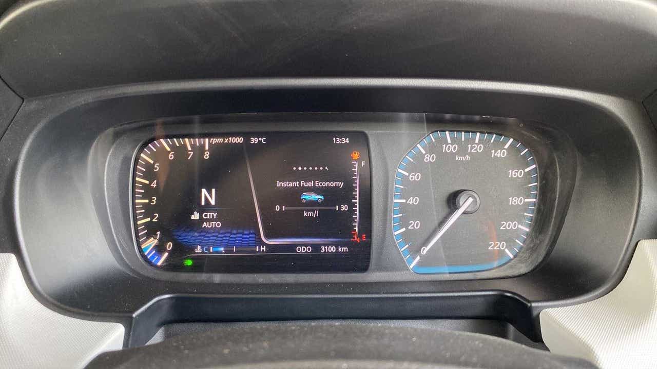 Instrument cluster of a Tata Punch