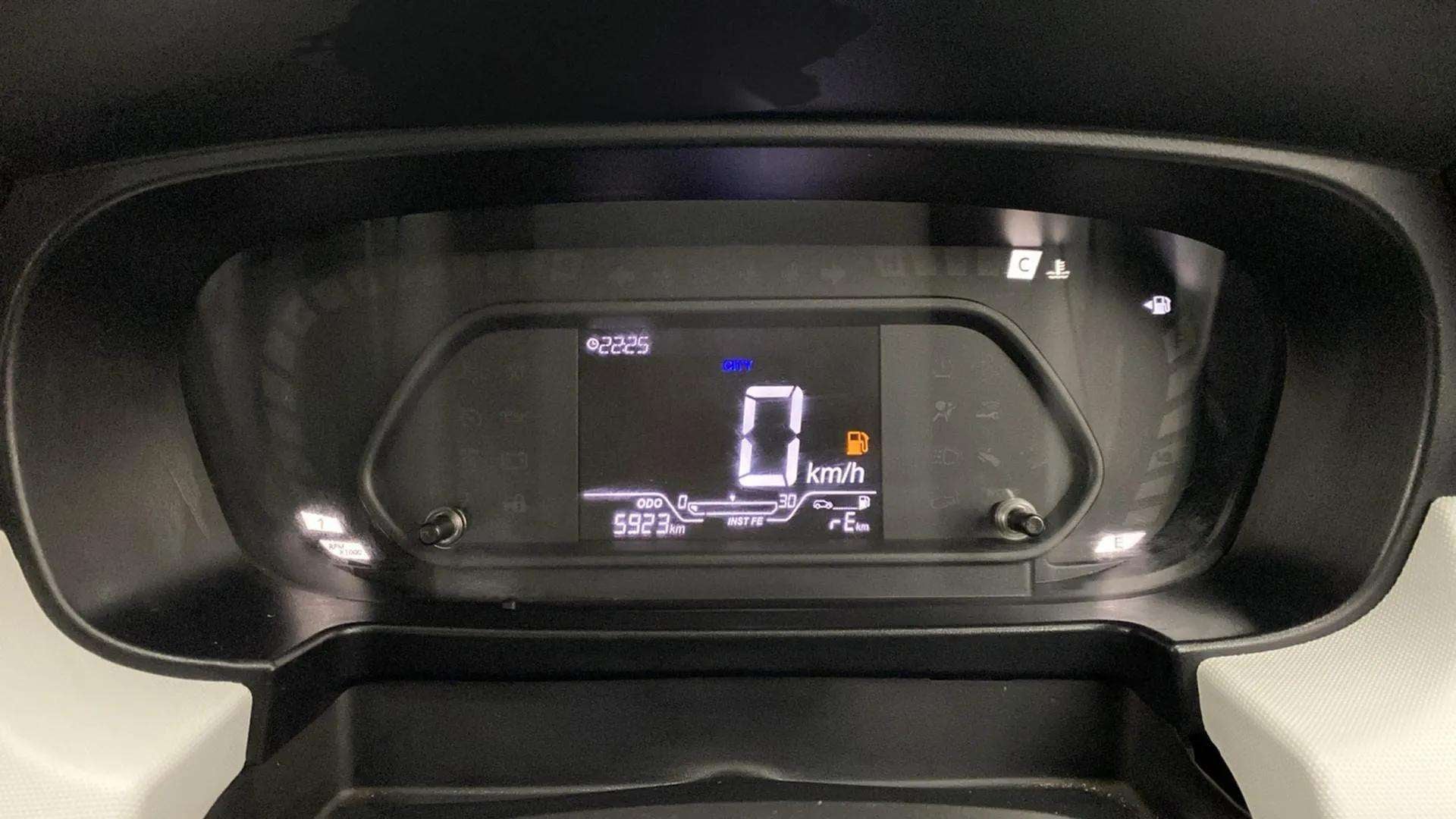Instrument cluster of a Tata Punch