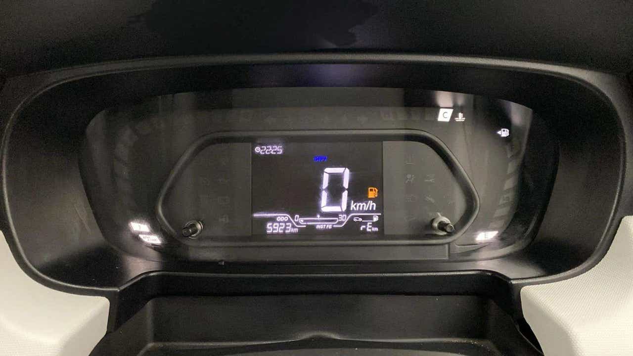 Instrument cluster of a Tata Punch