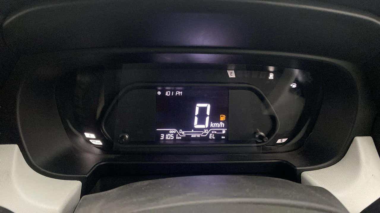 Instrument cluster of a Tata Punch