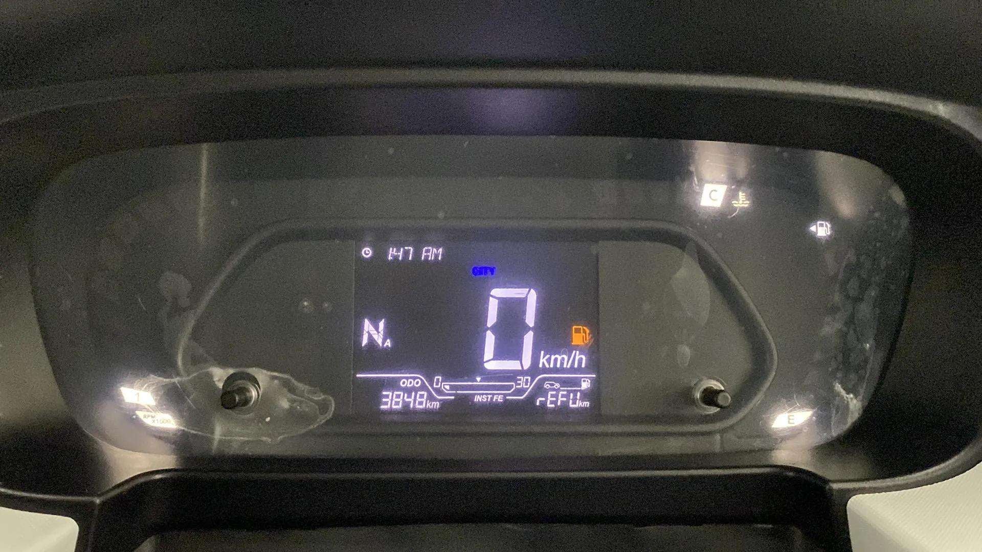 Instrument cluster view of a Tata Punch