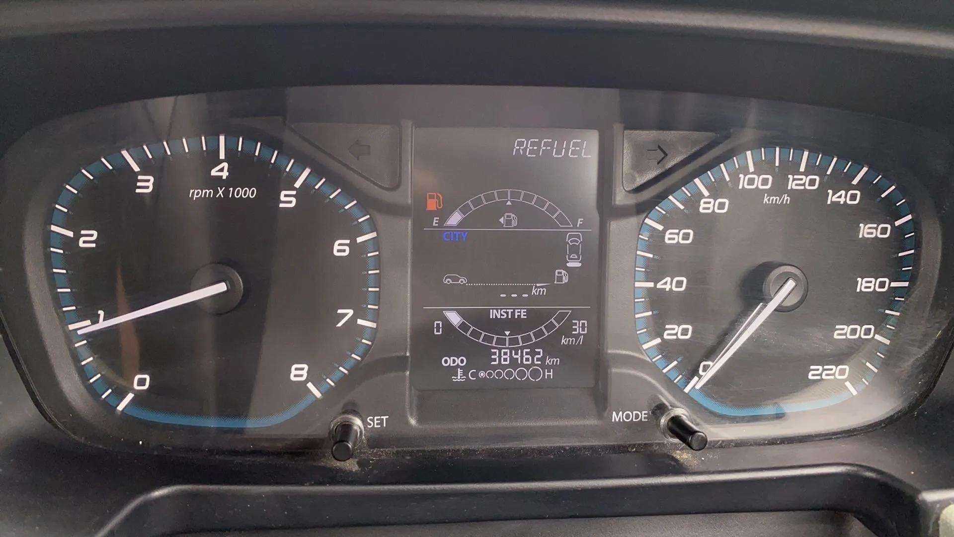 Instrument cluster of a Tata Punch