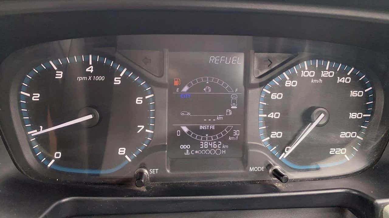 Instrument cluster of a Tata Punch
