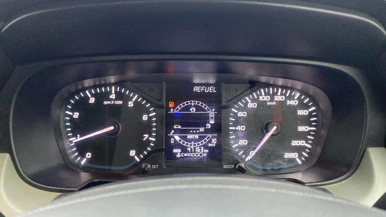 Instrument cluster of a Tata Punch