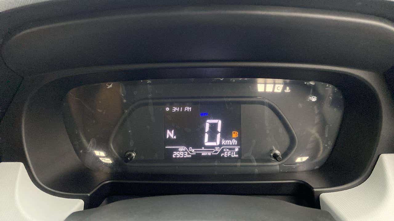 Instrument cluster of a Tata Punch