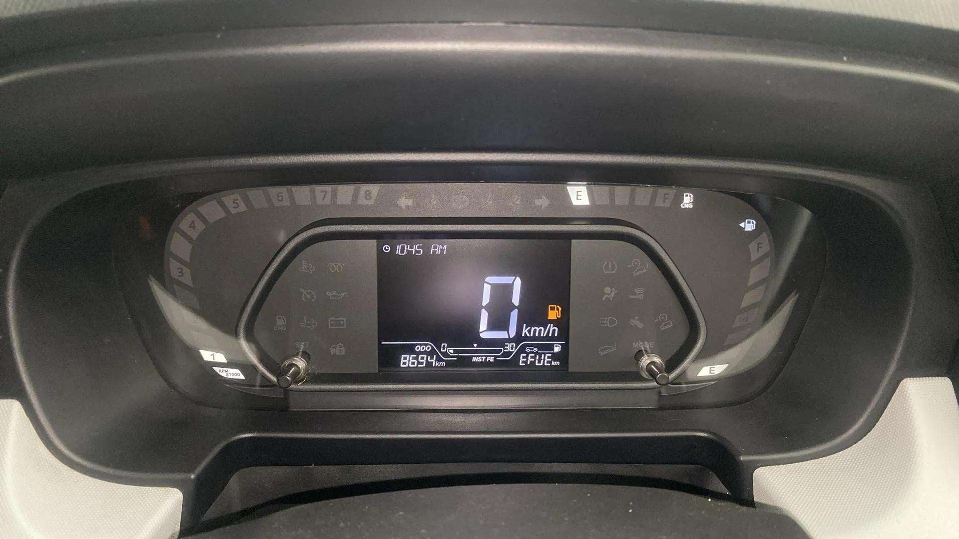 Instrument cluster of a Tata Punch