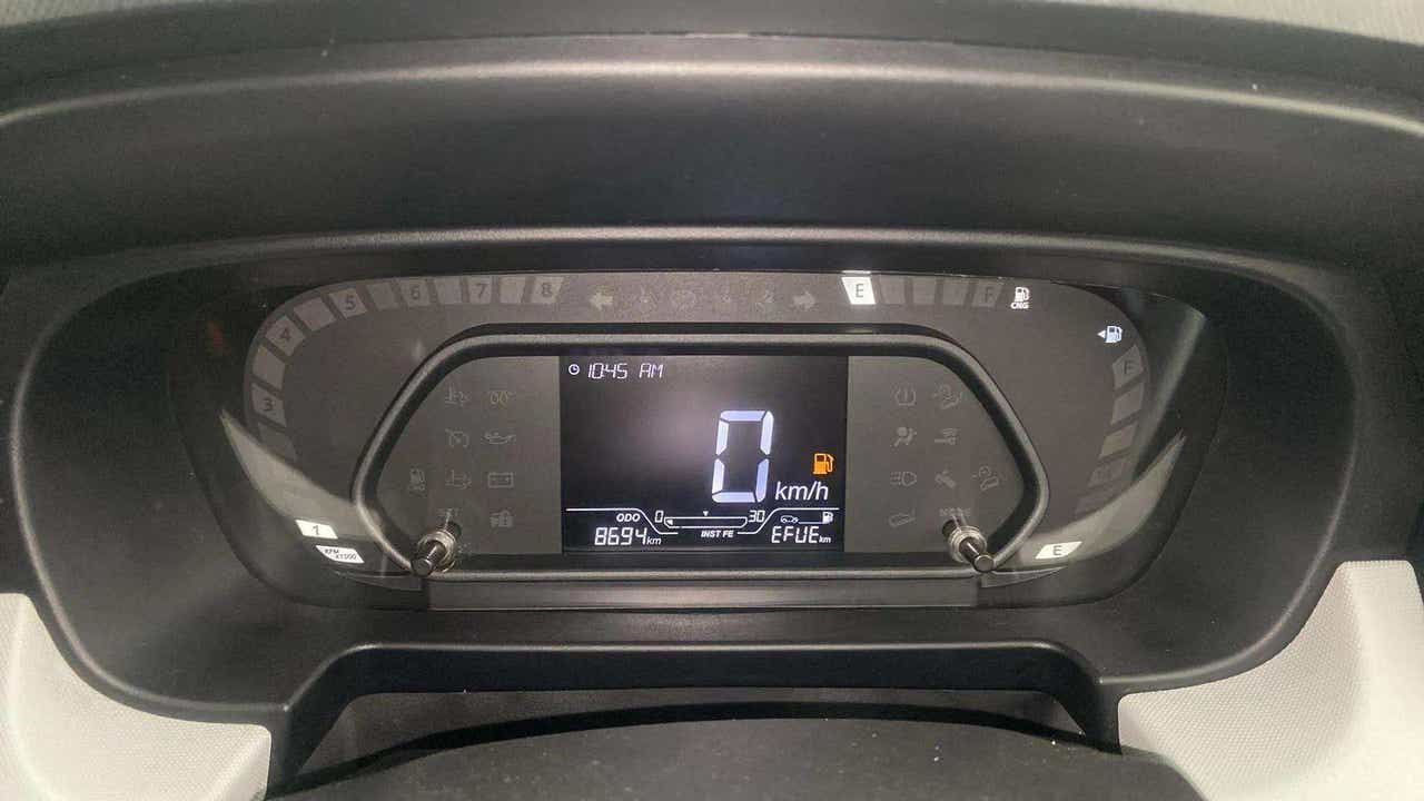 Instrument cluster of a Tata Punch