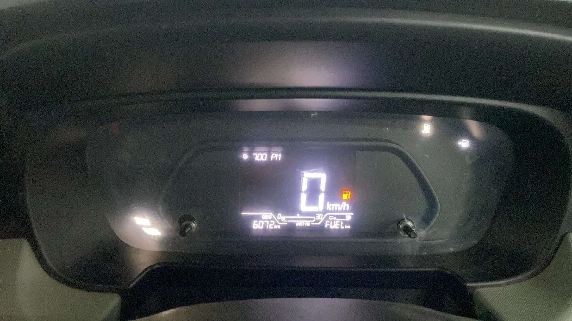 Instrument cluster of a Tata Punch