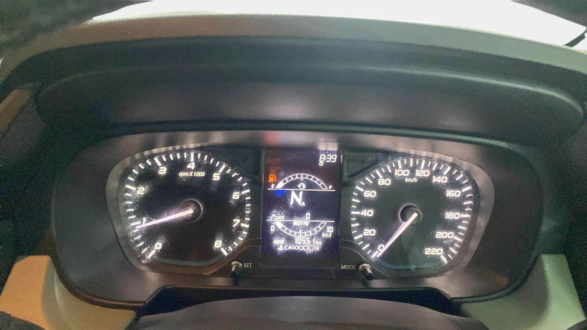 Instrument cluster of a Tata Punch