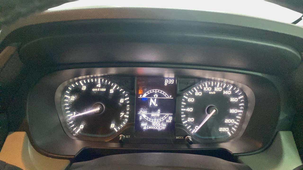 Instrument cluster of a Tata Punch