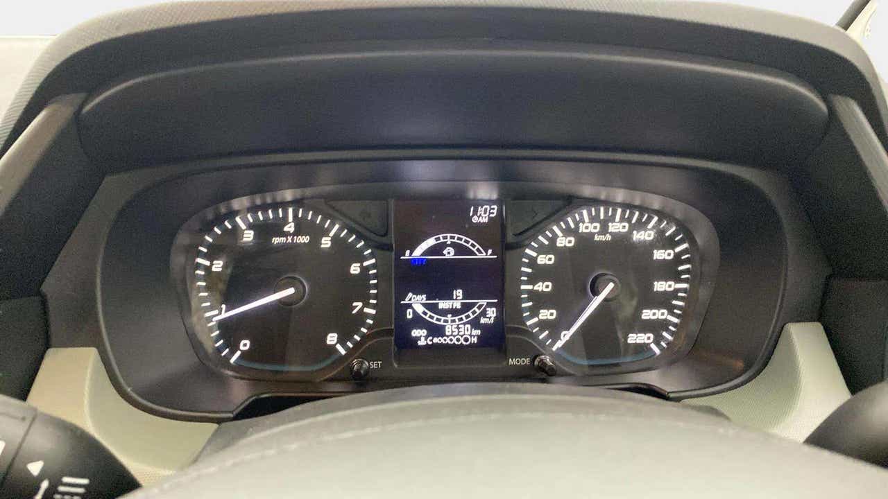 Instrument cluster of a Tata Punch