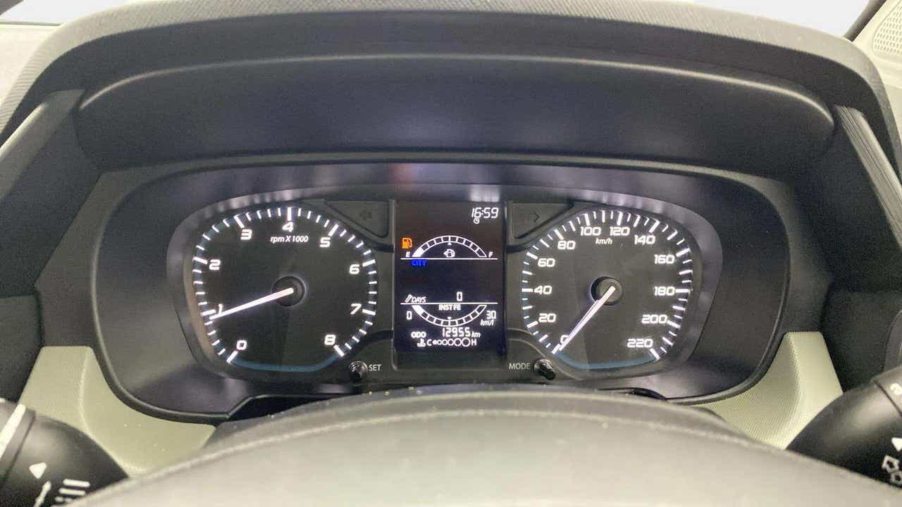 Instrument cluster of a Tata Punch