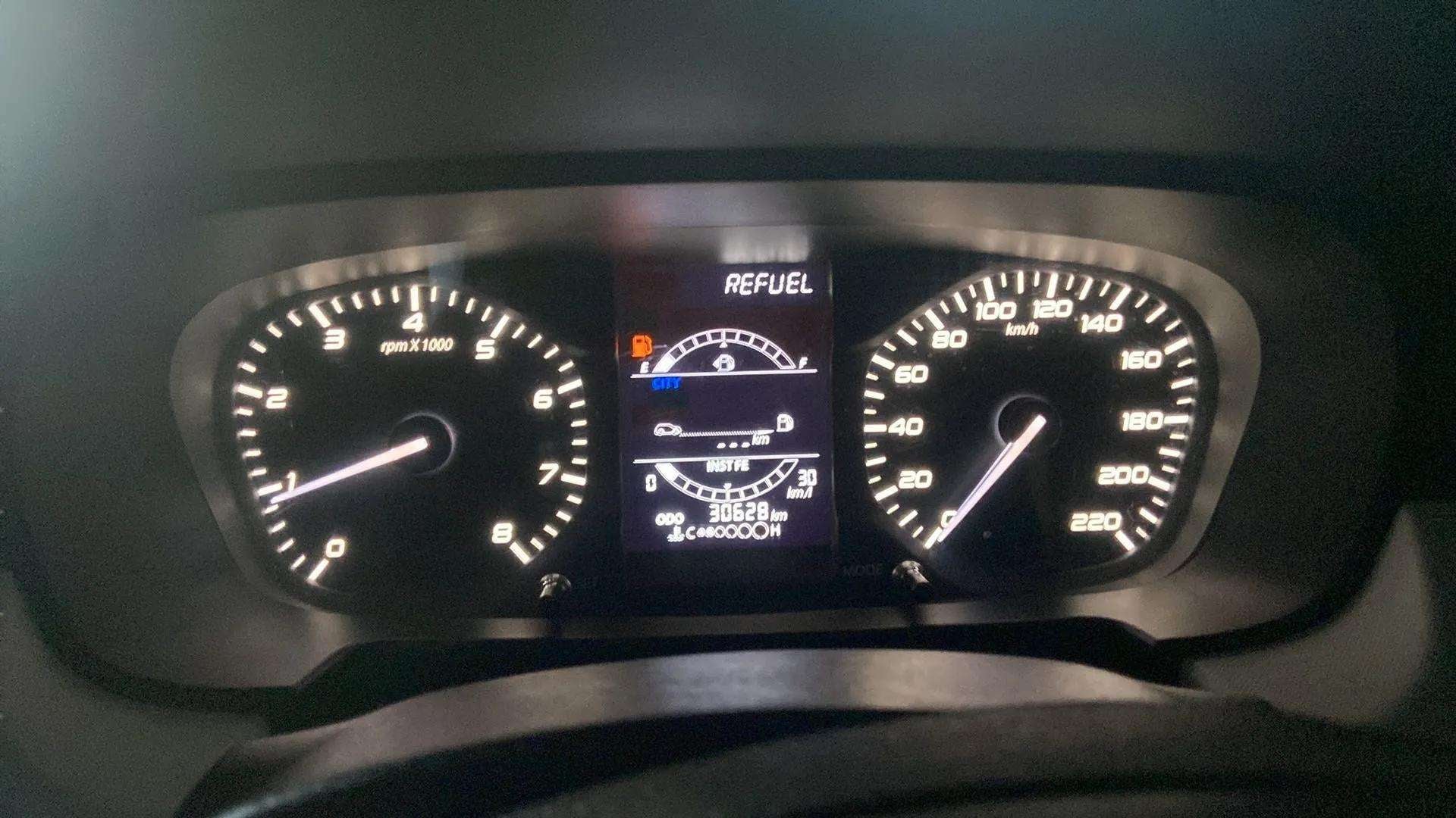 Instrument cluster of a Tata Punch