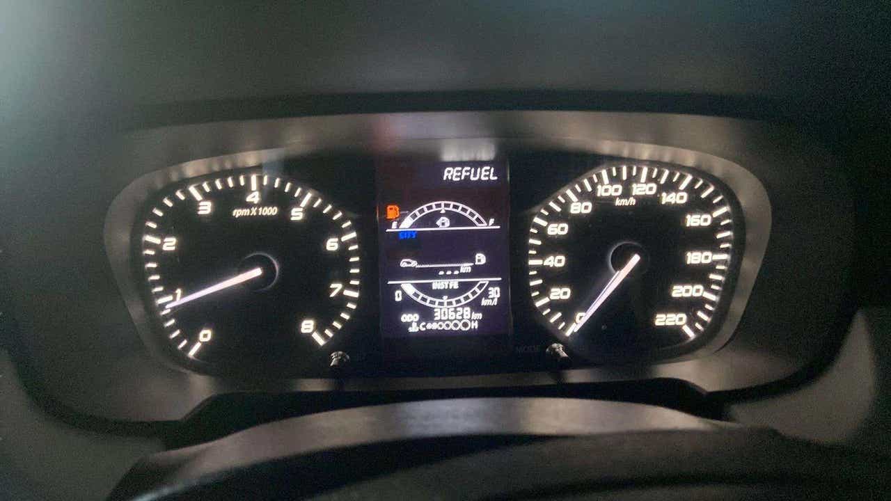 Instrument cluster of a Tata Punch