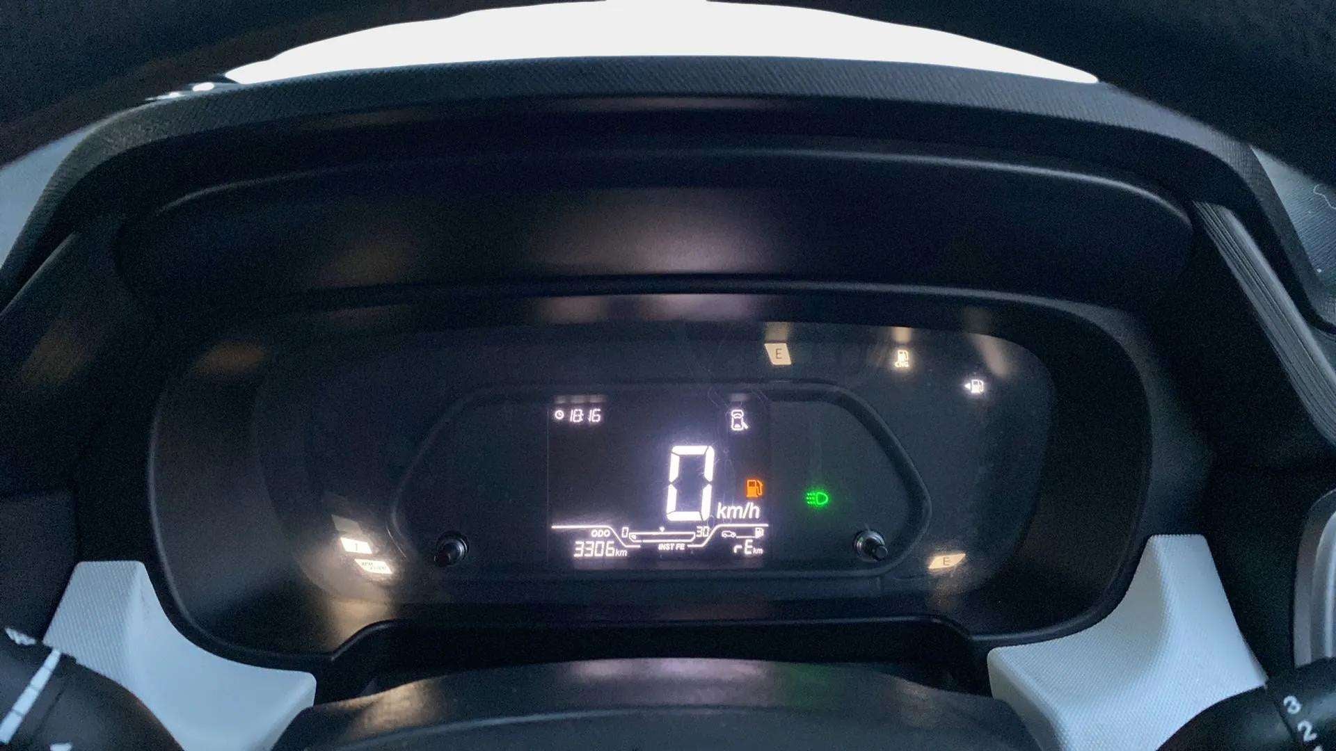 Instrument cluster of a Tata Punch